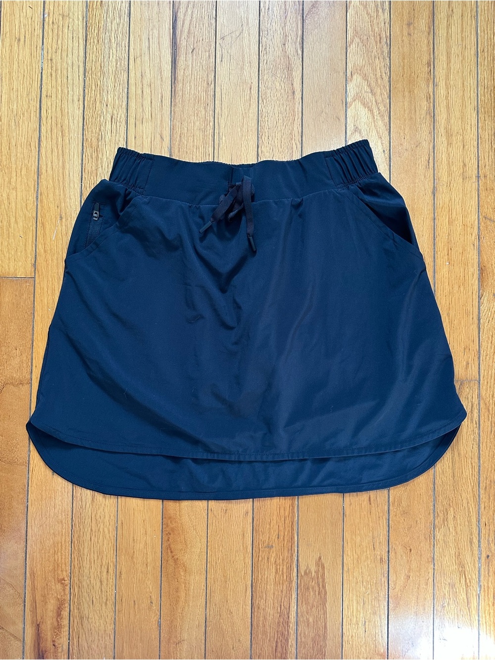 all in motion Black High-Low Athletic Skort